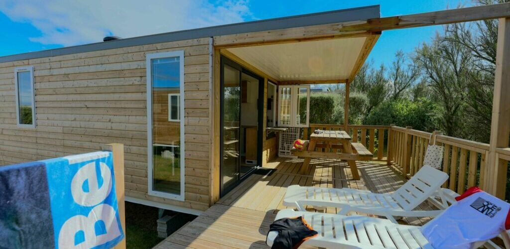 Mobil-home camping de la plage de Tréguer