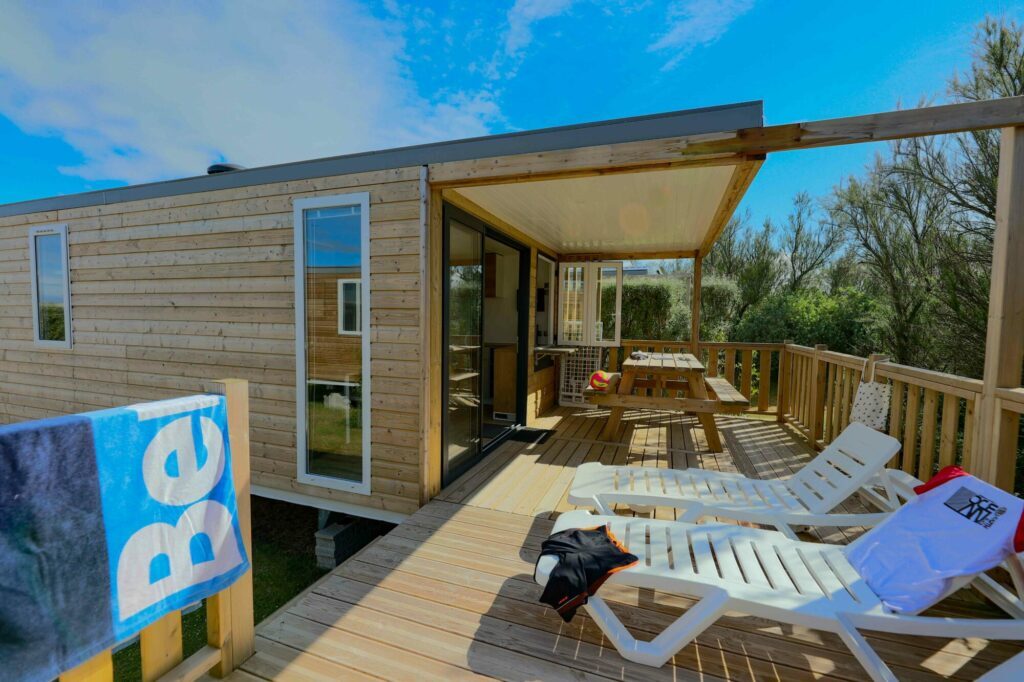 Mobil-home camping de la plage de Tréguer