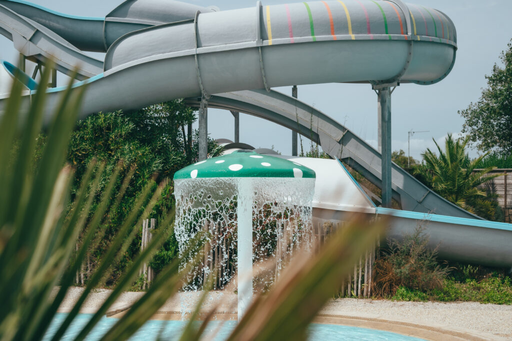 Toboggan du camping de la plage de Tréguer