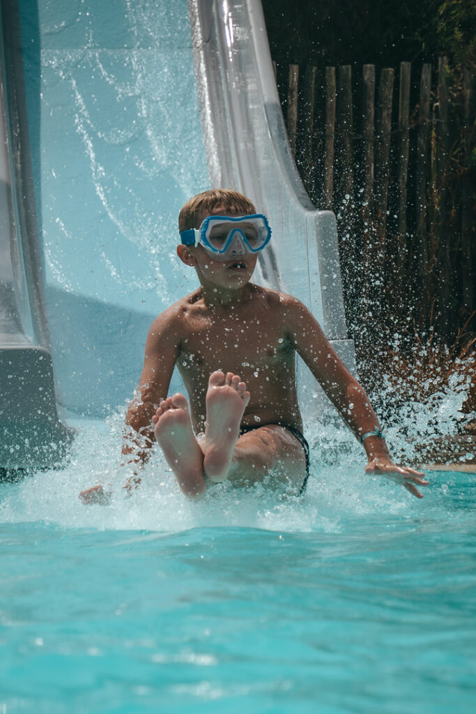 Toboggan du camping de la plage de Tréguer