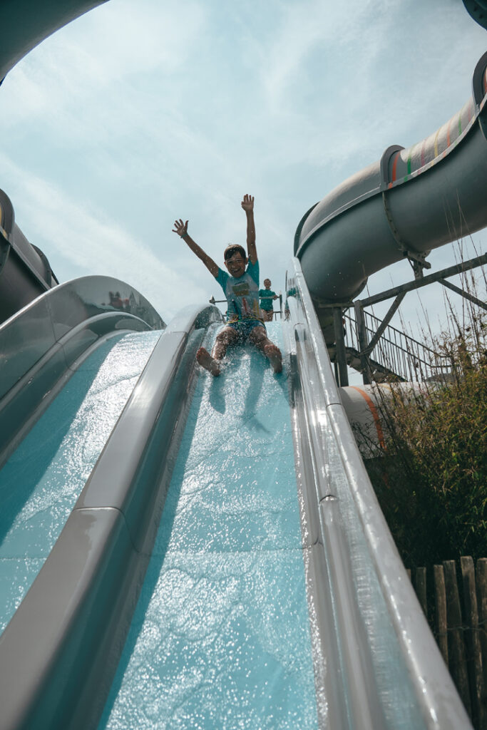 Toboggan du camping de la plage de Tréguer