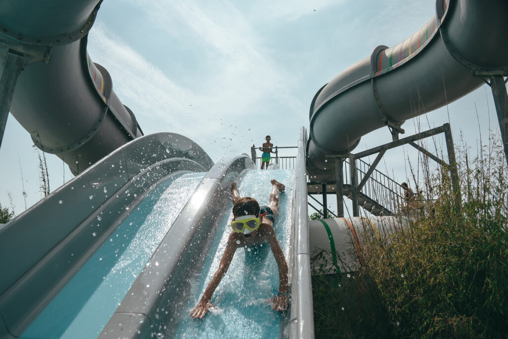 Toboggan du camping de la plage de Tréguer