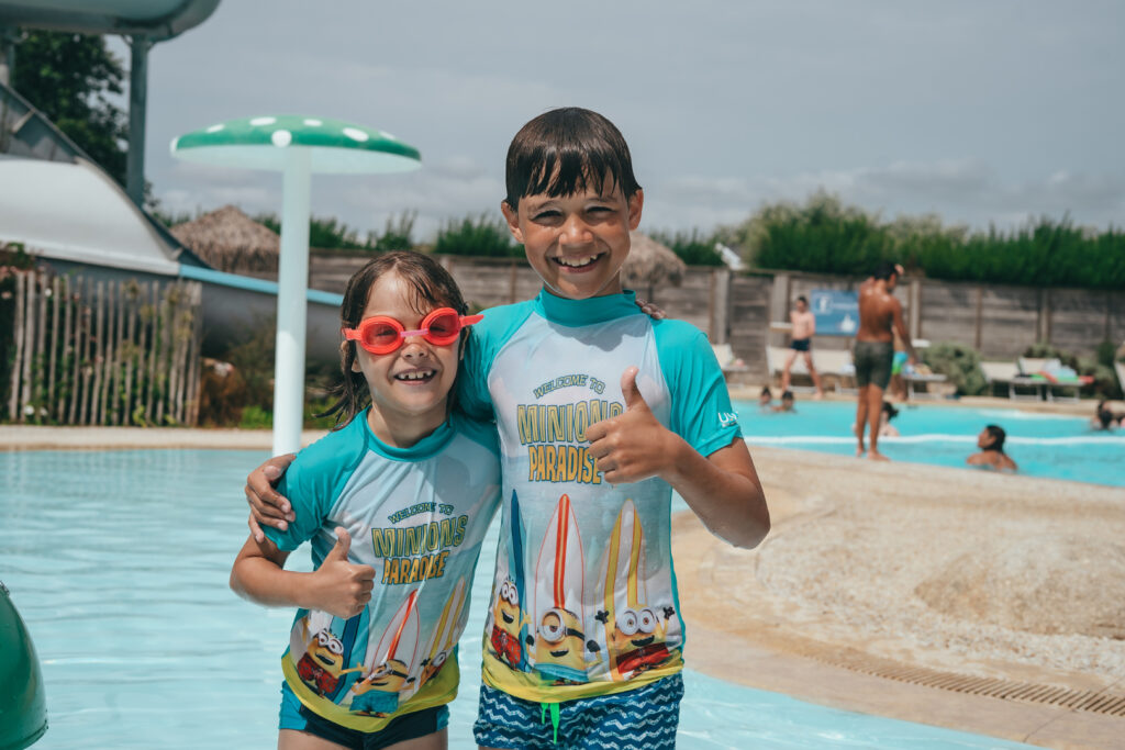 Espace aquatique du camping de la plage de Tréguer