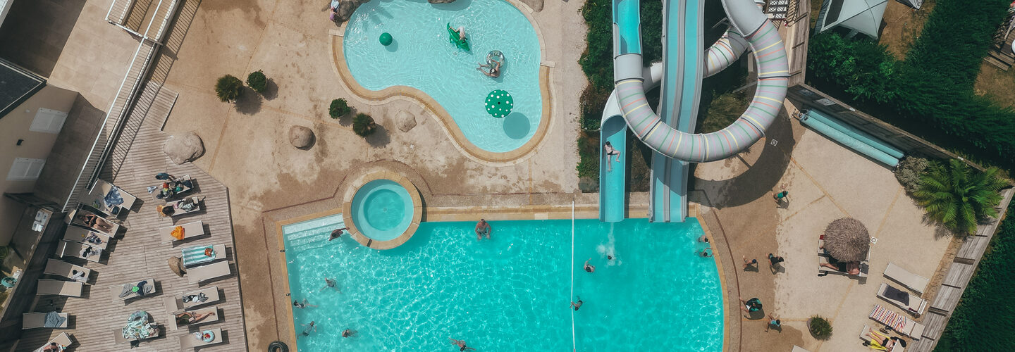 Espace aquatique du camping de la plage de Tréguer